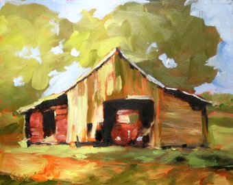 340x270 Landscape Rural Art Etsy