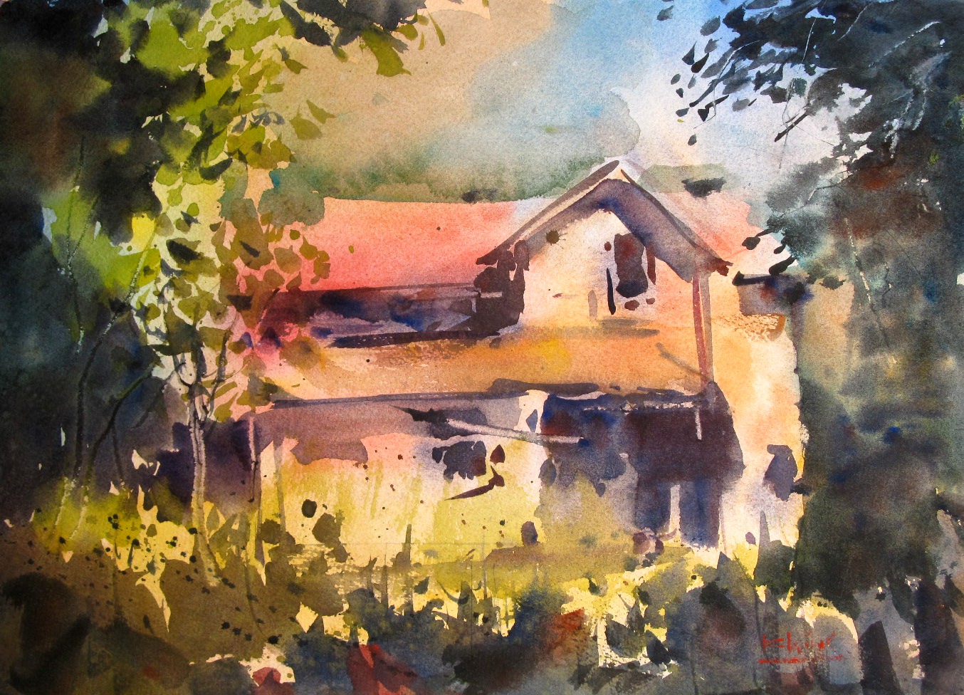 Old House Watercolor