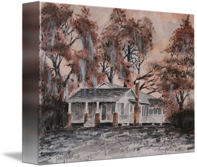 650x549 Old House Watercolor Painting By Derek Mccrea