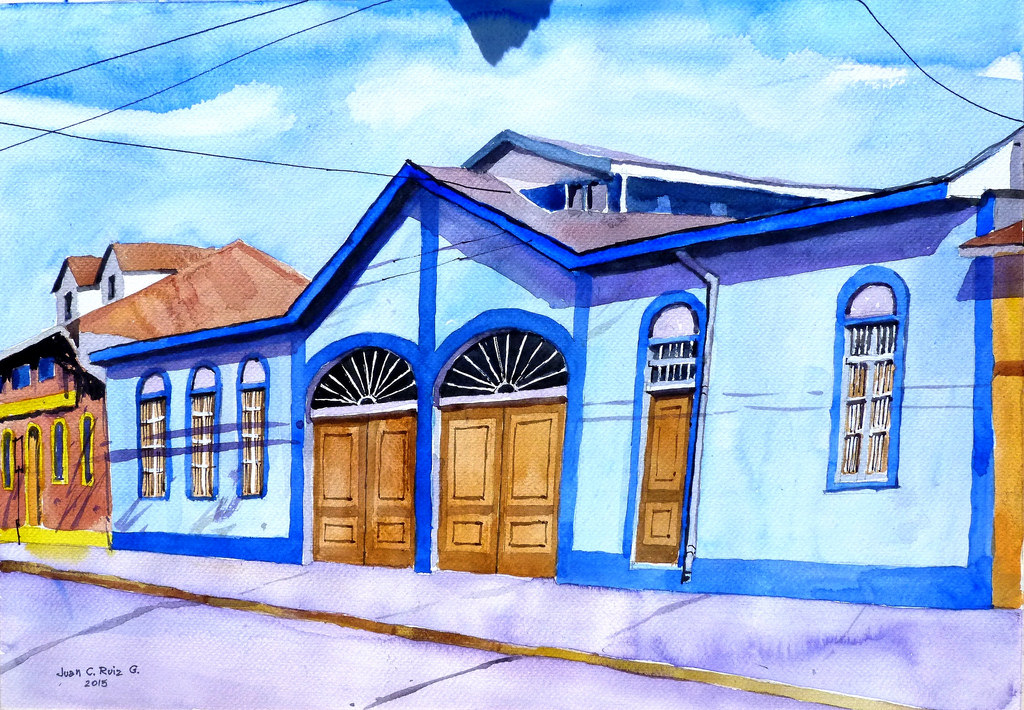 1024x710 Old House, Quillota Watercolor On Prisma Paper 14 X 20 Juan