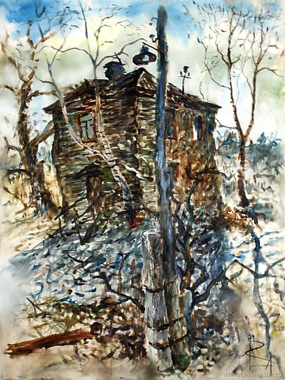 907x1210 Old House. Watercolor On Paper Shop Online On Livemaster With