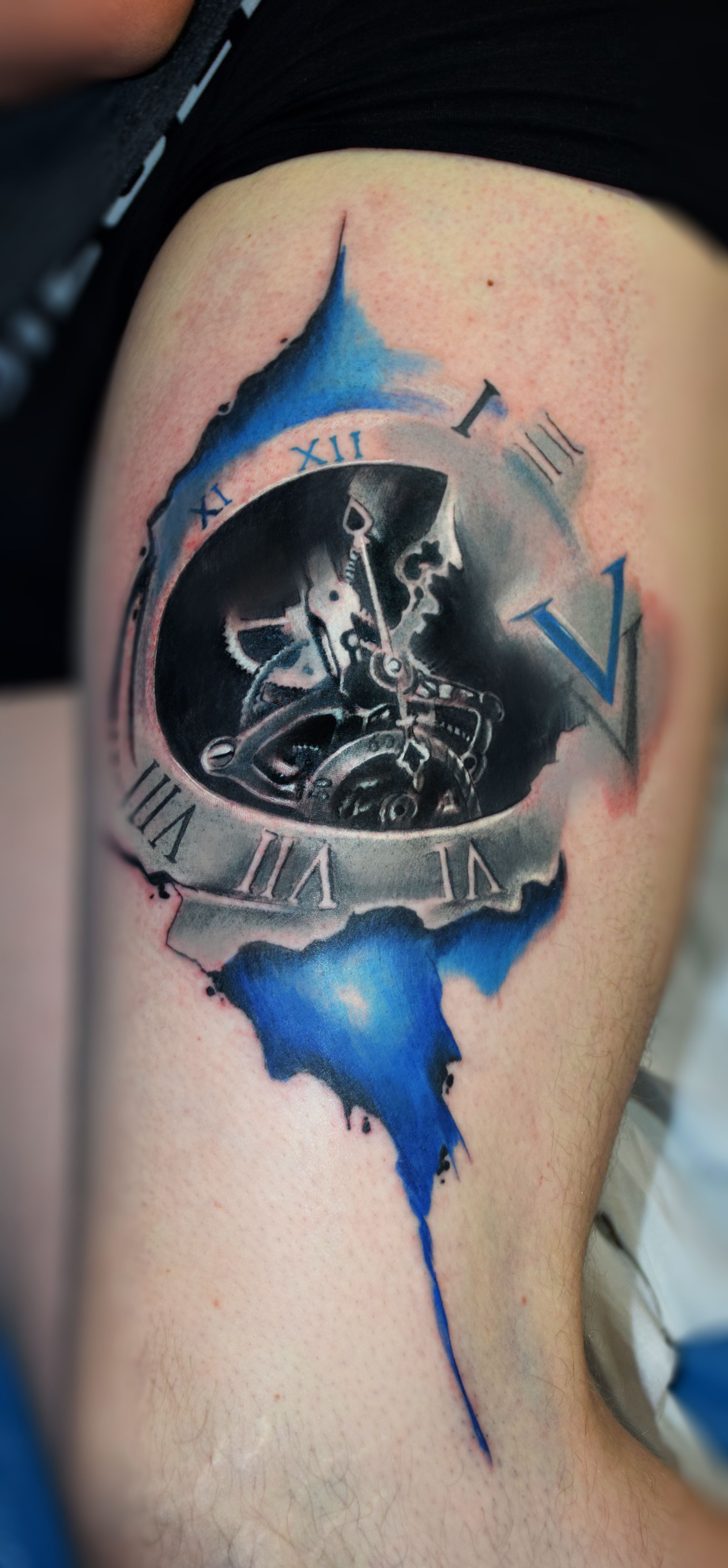 2088x4496 Old Clock Watercolour,clock Watercolor,watercolor Tattoo