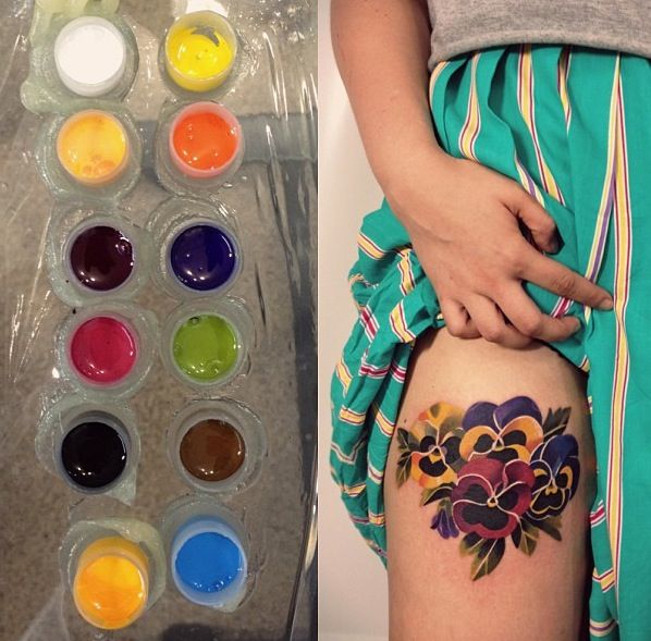 598x589 Watercolour Tattoo Thisisnotareality