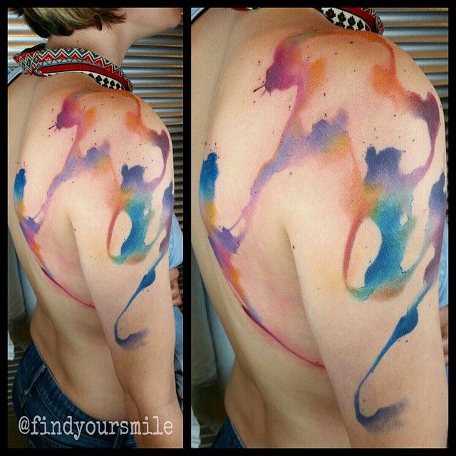 640x640 Color Splash By Russell Van Schaick Abstractwatercolor Tattoos