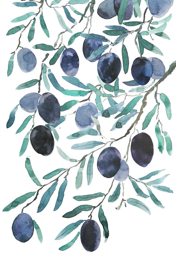 615x900 Olive Watercolor 2018 Painting By Color Color