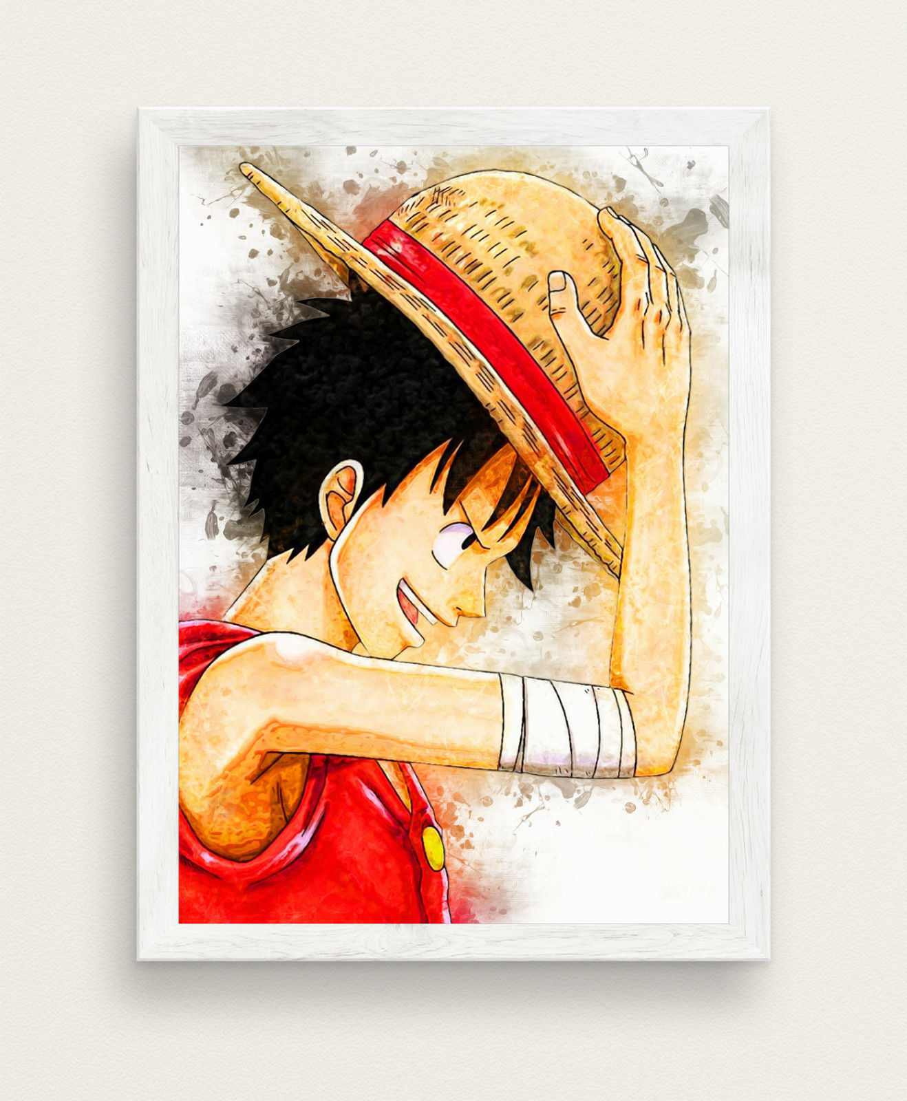 1318x1600 One Piece Watercolor Poster Anime Poster Big Size 33x47 Gift Otaku