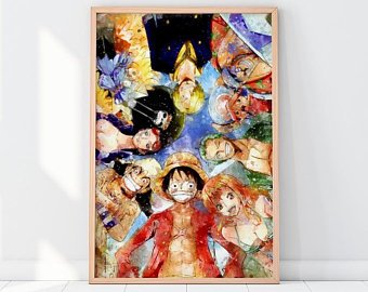 340x270 One Piece Poster Etsy