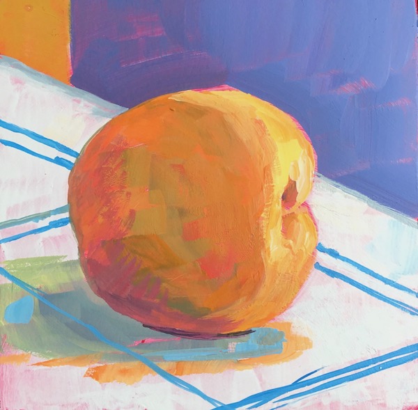 600x589 Watercolor Paintings Permanent Magenta