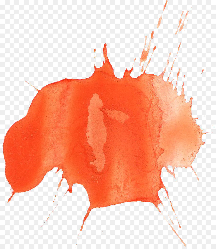 900x1040 Orange County Watercolor Painting Red