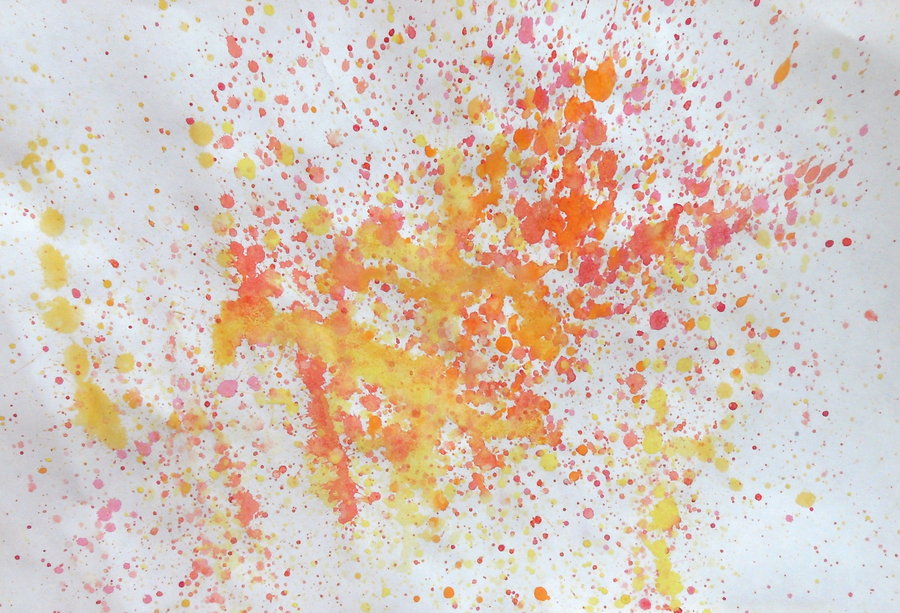 900x613 Watercolor Splash Red, Orange And Yellow By Sarasoulsister13 On