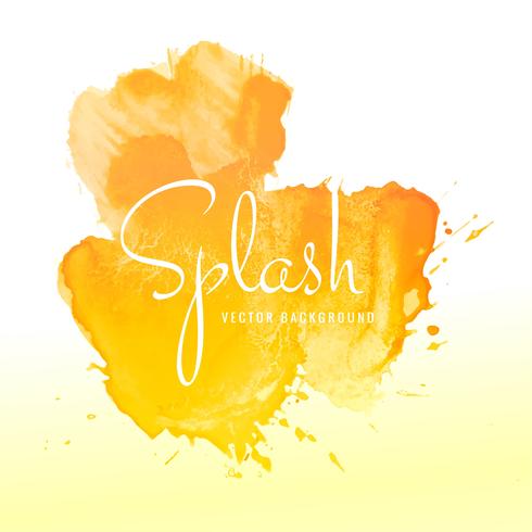 490x490 Abstract Orange Watercolor Splash Design Background