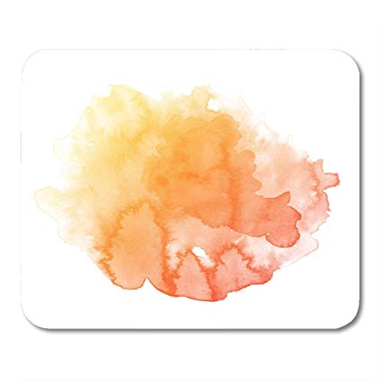 425x425 Boszina Mouse Pad Watercolour Orange Splash Abstract