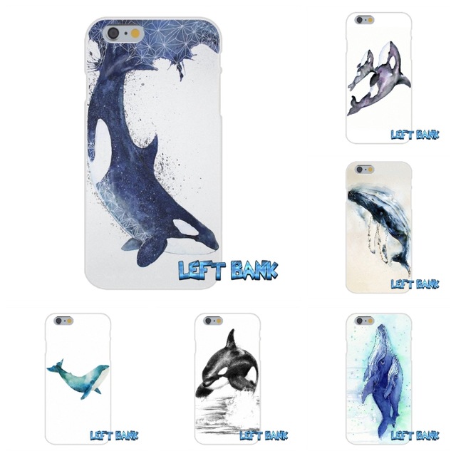 640x640 Killer Whale Orca Watercolor Soft Silicone Tpu Transparent Cover