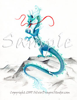 264x343 Oriental Dragons, Dragon Art Personalized With Chinese