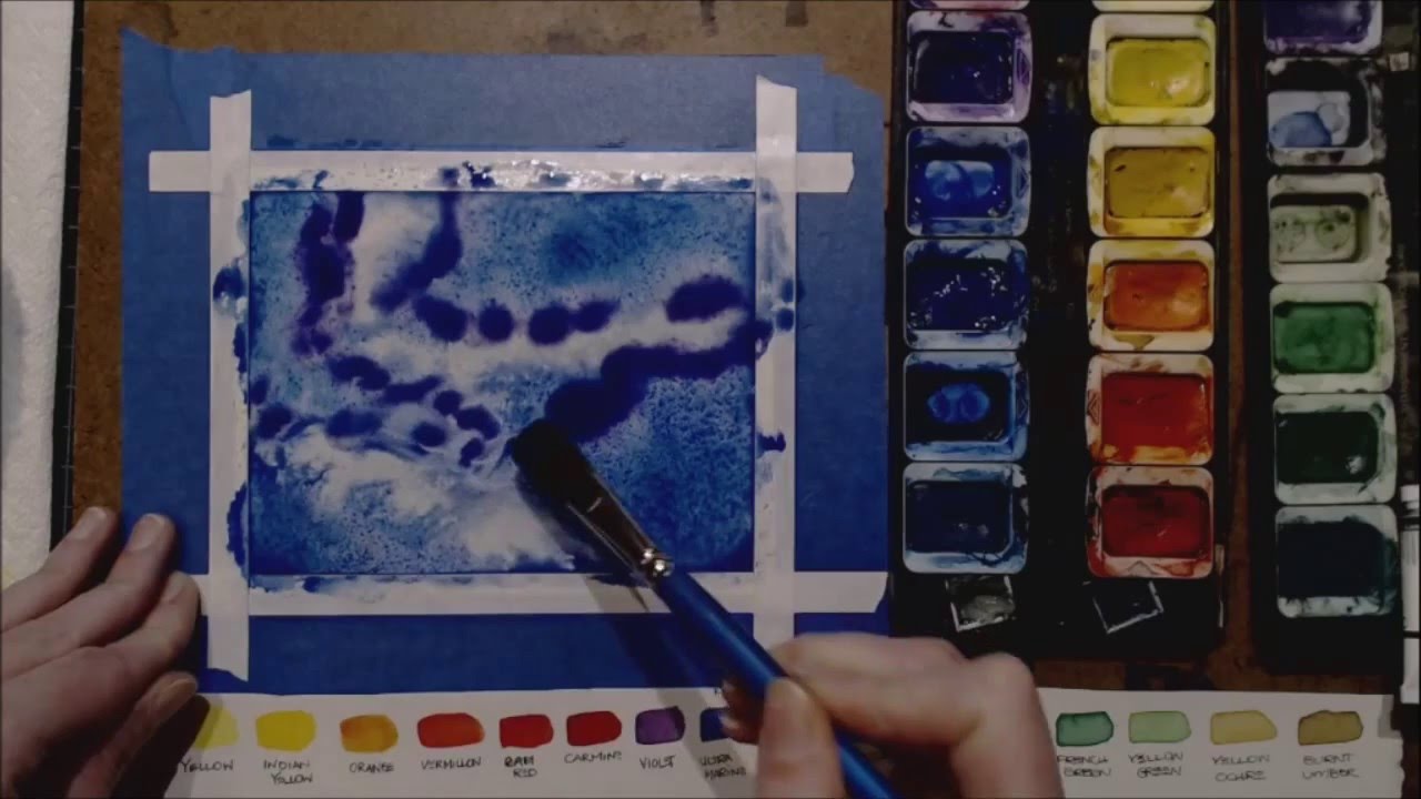 1280x720 Outer Space Watercolor Tutorial