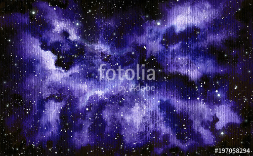 500x308 Watercolor Deep Purple Outer Space Stock Photo And Royalty Free