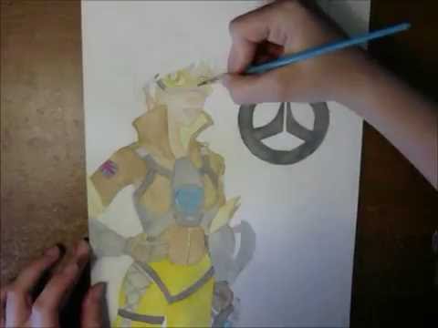 480x360 Traceroverwatch Watercolor Speedpaint