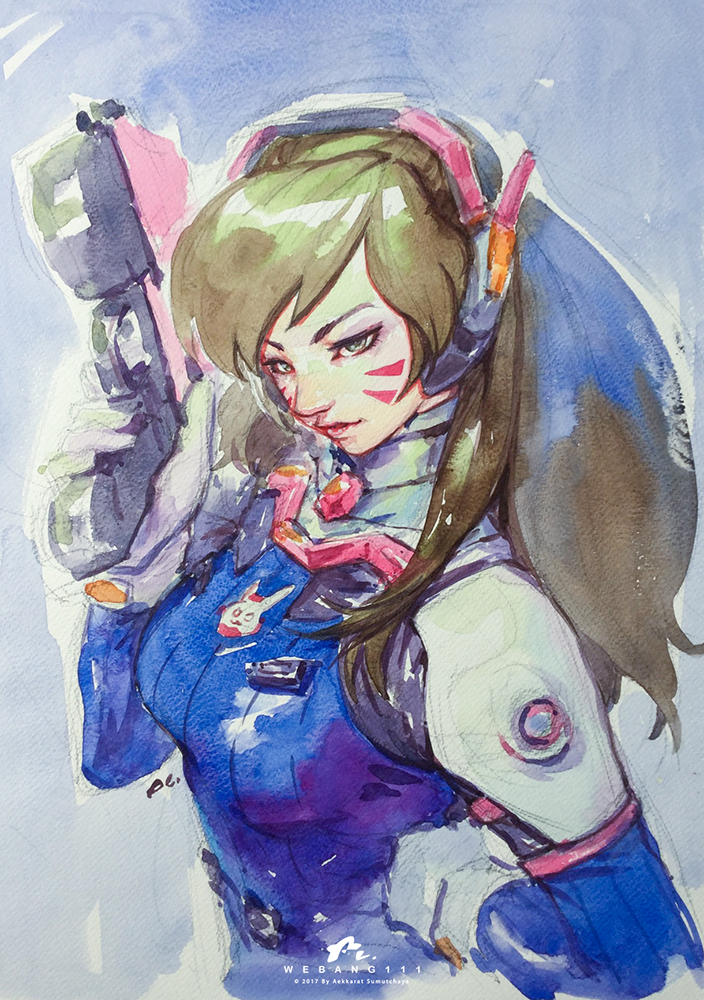 704x1000 Watercolor [ 50] D.va By Webang111