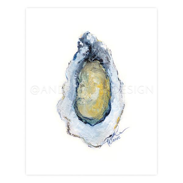 600x600 Oyster In Iridescents, Print