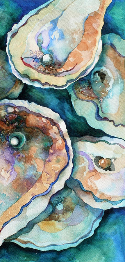 430x900 Oyster Painting By Carol Shamrock