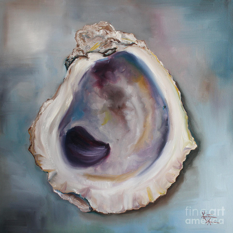 900x900 Oyster Shell Ii Painting By Kristine Kainer