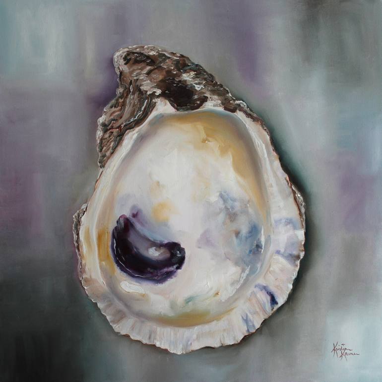 770x770 Oyster Shell Painting By Kristine Kainer Saatchi Art