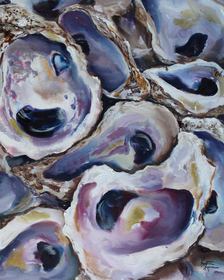 770x963 Oyster Shells Painting By Kristine Kainer Saatchi Art
