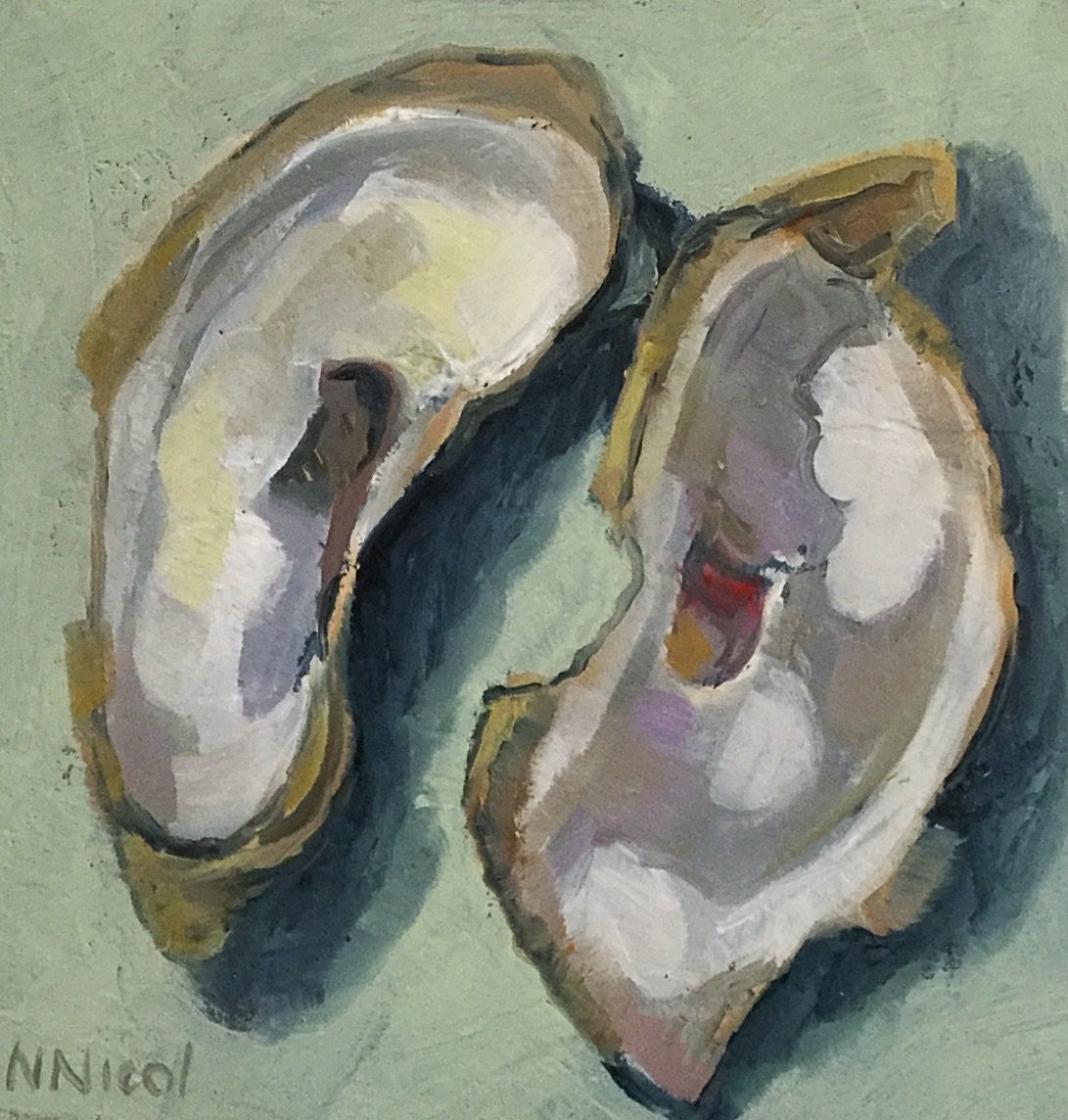 1091x1144 Wellfleet Oyster Painting 0 8 Nancy Nicol