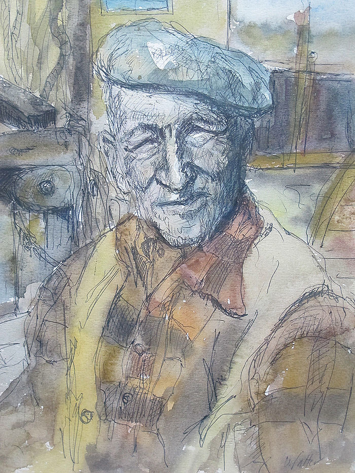 700x933 Watercolor Pablo Picasso Club