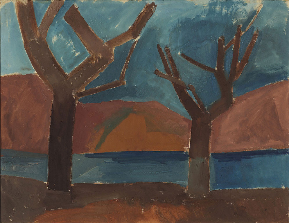 995x768 Filepablo Picasso, 1907 08, Two Trees (Les Arbres), Watercolor On