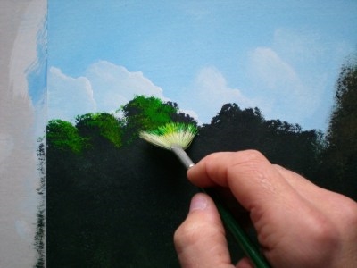 400x300 Painting Lesson For Beginner Artists Landscape With Acrylics, For