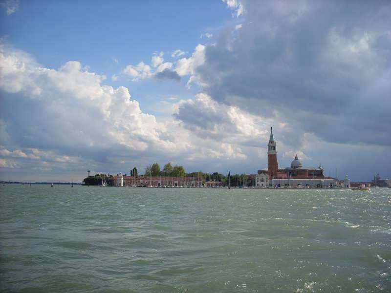 800x600 Watercolor Painting Venice Storm Clouds
