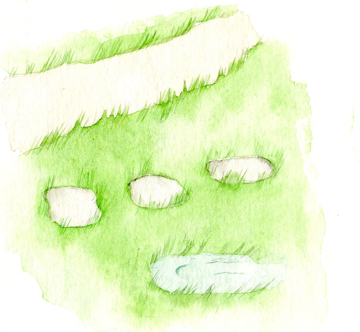 1206x1114 How To Paint Grass In Watercolor Craftsy Tutorial