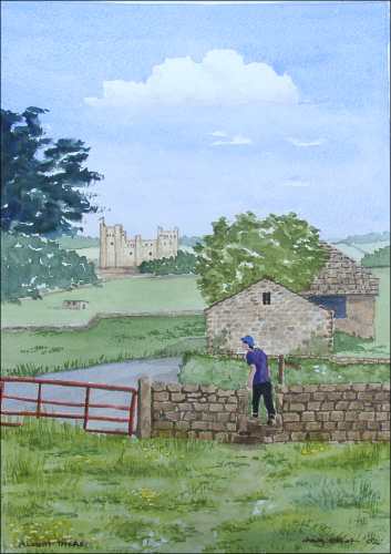 353x500 How Simulate Grass In Front Of Watercolor Painting