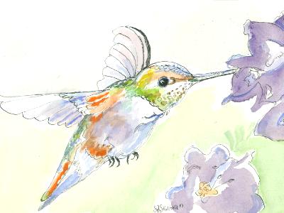 400x300 Natural Glimpses Greeting Cards, Watercolor And Tapestries