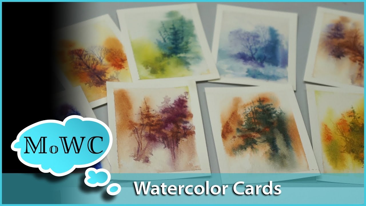 1280x720 Painting Watercolor Greeting Cards And Trading Cards