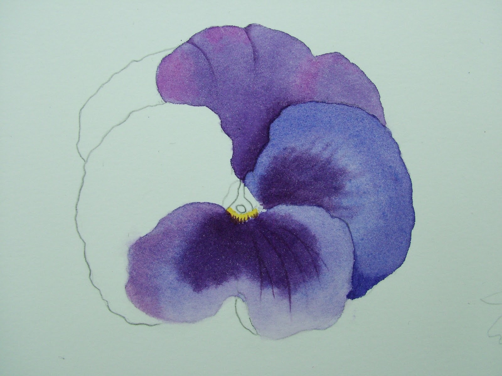 1600x1200 Brushes And Bodkins Painting Pansies Continued.