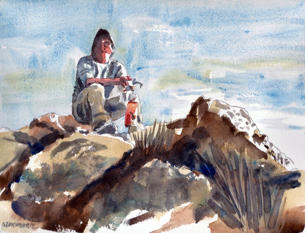 Painting Rocks In Watercolor at GetDrawings | Free download