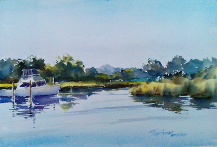 432x293 Seascape Paintings Vermont Watercolor Artist Tony Conner