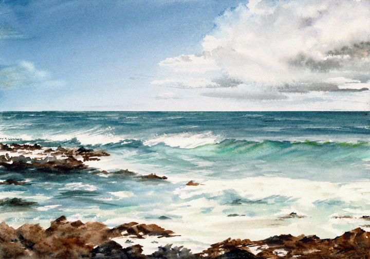 720x504 Seascape Watercolor Paintings By Douglas Winslow
