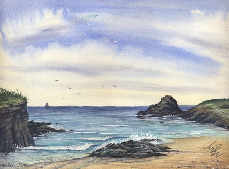 800x590 Watercolour Tutorial Painting A Cornish Seascape