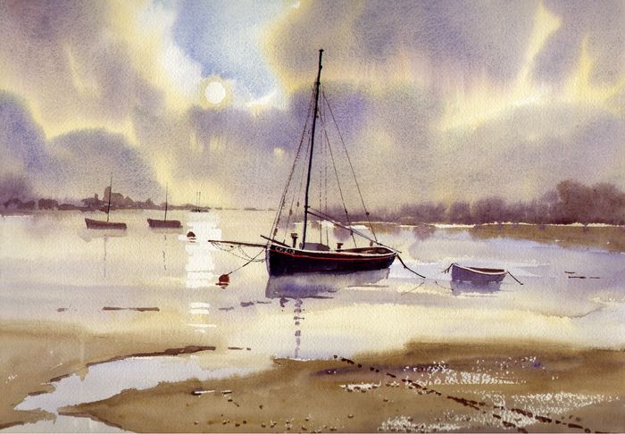 700x486 Watercolour Paintings Using Experimental Techniques