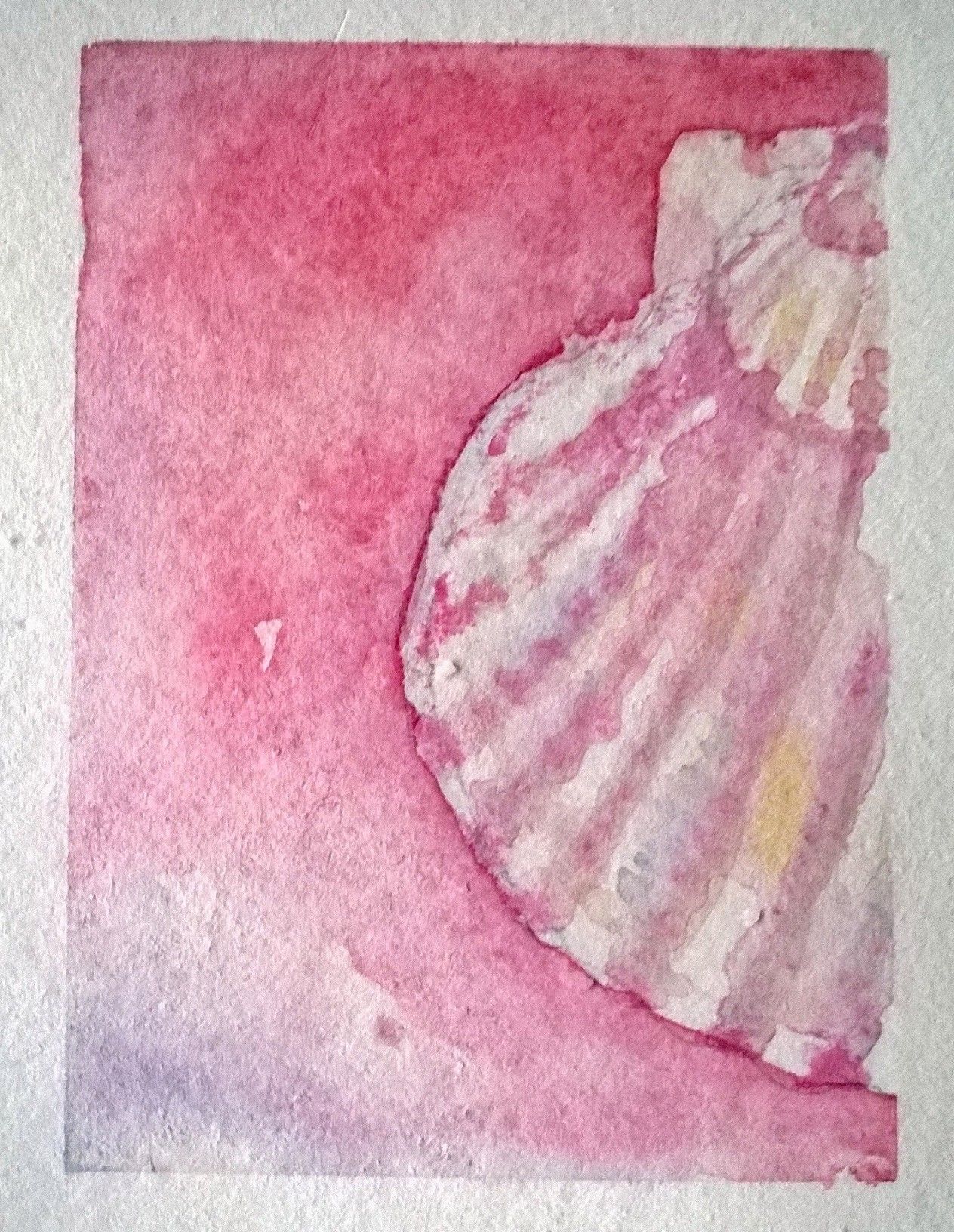 1264x1632 Seashells Work In Progress Amp Finished Vignettes Watercolor