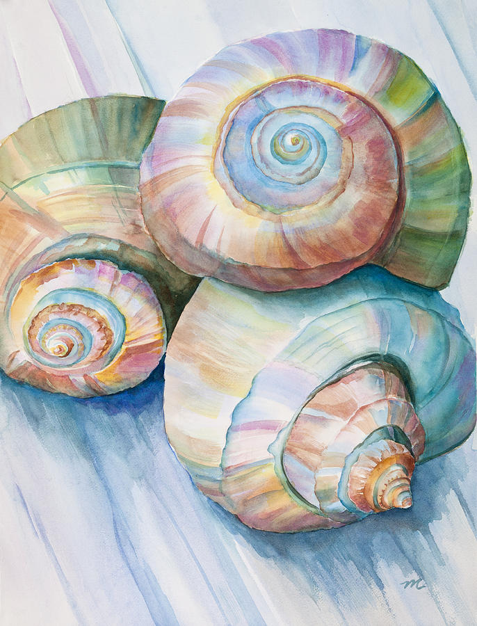 686x900 Balance In Spirals Watercolor Painting Painting By Michelle