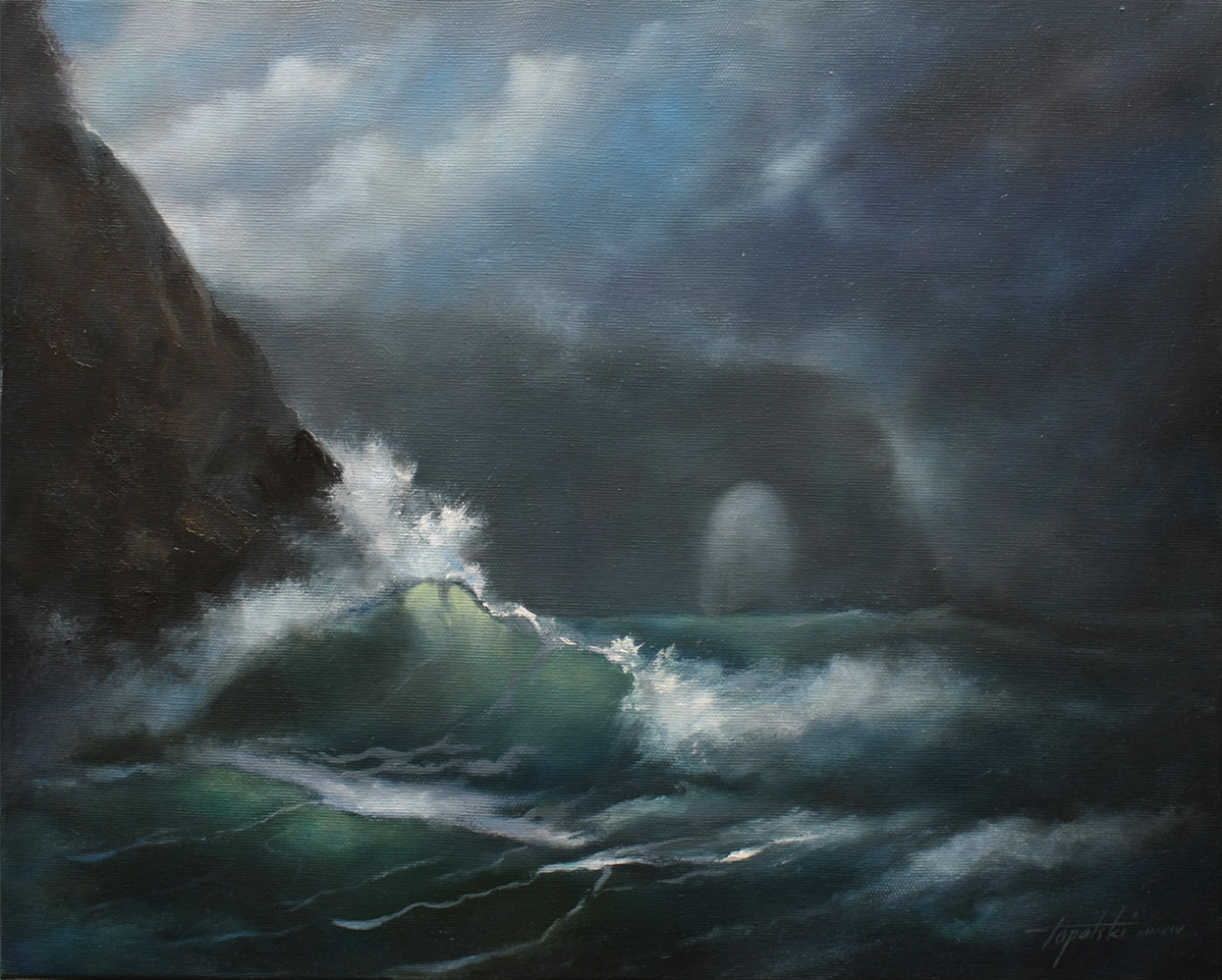 1200x962 Stormy Sea Oil Painting Fine Arts Gallery