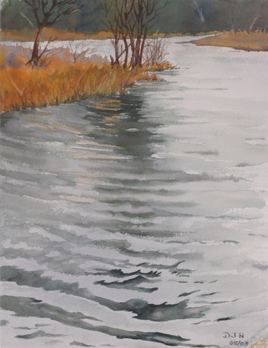 385x500 Water, Lake And River Watercolor Paintings By Debbie Homewood