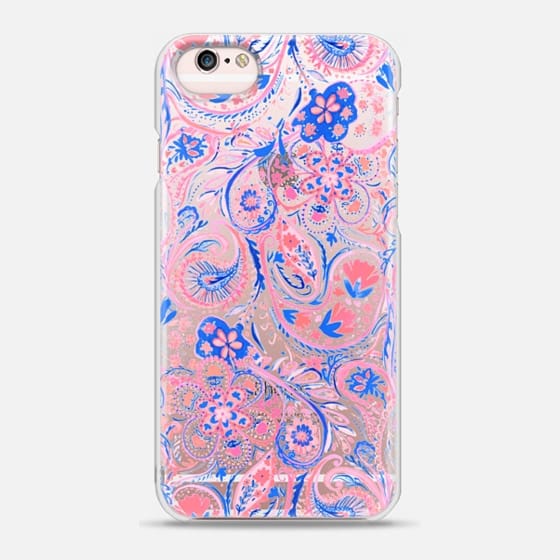 560x560 Paisley Watercolor Blue Coral Casetify