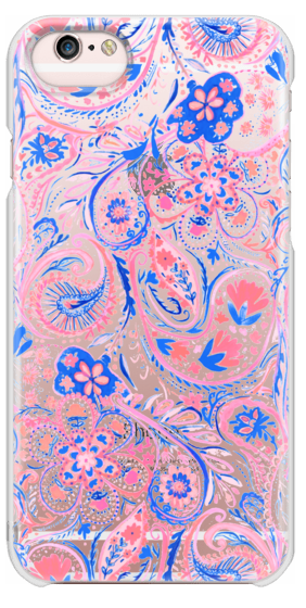 282x560 Paisley Watercolor Blue Coral Casetify