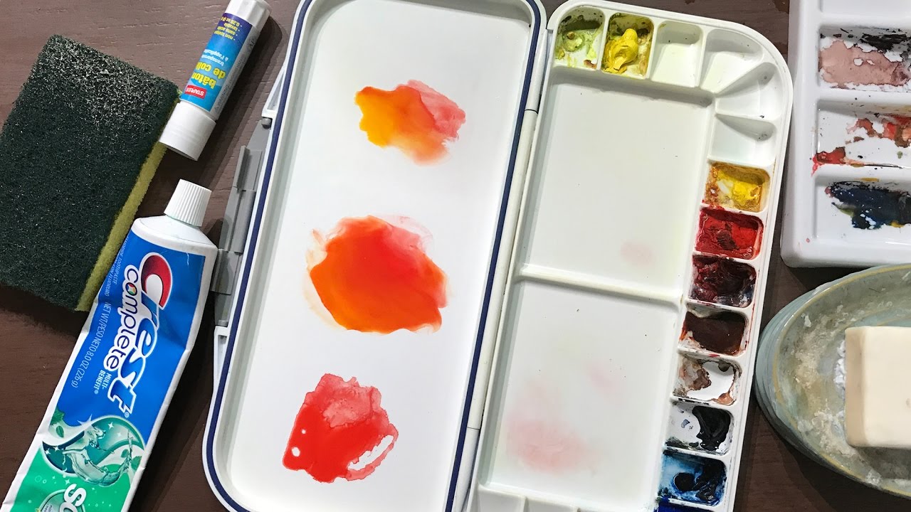 1280x720 Three Ways To Keep Your Watercolors From Beading Up On A Plastic