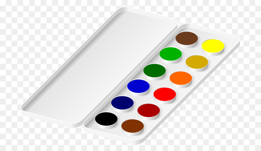900x520 Watercolor Painting Palette Clip Art